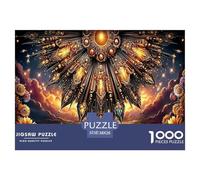 Premium 1000-Pc Puzzle with Gradient Sorting Trays - Advanced Jigsaw for Organized Adults & Older Kids. Includes Tools for A Smoother, More Strategic Puzzling Experience