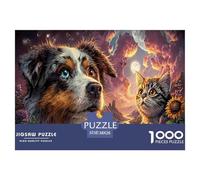 Premium 1000-Pc Puzzle with Gradient Sorting Trays - Advanced Jigsaw for Organized Adults & Older Kids. Includes Tools for A Smoother, More Strategic Puzzling Experience