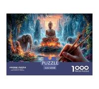 Premium 1000-Pc Puzzle with Gradient Sorting Trays - Advanced Jigsaw for Organized Adults & Older Kids. Includes Tools for A Smoother, More Strategic Puzzling Experience