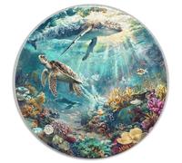 Premium 1000 Piece Jigsaw Puzzle Adults Oceanic Adventure Stunning Underwater Landscape with Marine Life Educational Toy for Stress Free Puzzle Experience