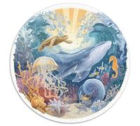 Premium 1000 Piece Jigsaw Puzzle Adults Underwater Kingdom Colorful Coral Reefs And Exotic Fishes Educational Puzzle with 1000 Interlocking Pieces for All Ages