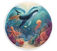 Premium 1000 Piece Jigsaw Puzzle Adults Underwater Kingdom Colorful Coral Reefs And Exotic Fishes Educational Puzzle with 1000 Interlocking Pieces for All Ages