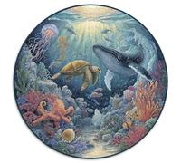 Premium 1000 Piece Jigsaw Puzzle Adults Underwater Kingdom Colorful Coral Reefs And Exotic Fishes Educational Puzzle with 1000 Interlocking Pieces for All Ages