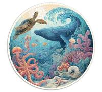 Premium 1000 Piece Jigsaw Puzzle Adults Underwater Kingdom Colorful Coral Reefs And Exotic Fishes Educational Puzzle with 1000 Interlocking Pieces for All Ages