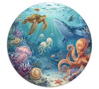 Premium 1000 Piece Jigsaw Puzzle Adults Underwater Paradise Vibrant Coral Reefs And Exotic Fishes Stress Free Puzzle Experience for All Ages And Skill Levels