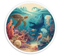 Premium 1000 Piece Jigsaw Puzzle Adults Underwater Paradise Vibrant Coral Reefs And Exotic Fishes Stress Free Puzzle Experience for All Ages And Skill Levels