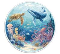 Premium 1000 Piece Jigsaw Puzzles for Adults Ocean Mysteries Colorful Fish Turtles And Shipwrecks Educational Toy with 1000 Interlocking Pieces for Family Fun