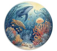 Premium 1000 Piece Jigsaw Puzzles for Adults Ocean Mysteries Colorful Fish Turtles And Shipwrecks Educational Toy with 1000 Interlocking Pieces for Family Fun