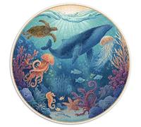 Premium 1000 Piece Jigsaw Puzzles for Adults Ocean Mysteries Colorful Fish Turtles And Shipwrecks Educational Toy with 1000 Interlocking Pieces for Family Fun