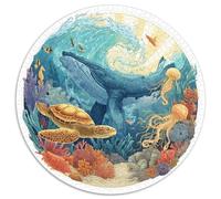 Premium 1000 Piece Jigsaw Puzzles for Adults Ocean Secrets Stunning Underwater Landscape with Turtles Seashells And Sunken Treasures Durable Puzzle for Hours of Fun