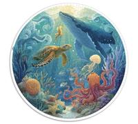 Premium 1000 Piece Jigsaw Puzzles for Adults Ocean Secrets Stunning Underwater Landscape with Turtles Seashells And Sunken Treasures Durable Puzzle for Hours of Fun