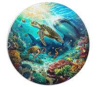 Premium 1000 Piece Jigsaw Puzzles for Adults Ocean Secrets Stunning Underwater Landscape with Turtles Seashells And Sunken Treasures Durable Puzzle for Hours of Fun