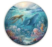 Premium 1000 Piece Jigsaw Puzzles for Adults Ocean Secrets Stunning Underwater Landscape with Turtles Seashells And Sunken Treasures Durable Puzzle for Hours of Fun