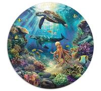 Premium 1000 Piece Jigsaw Puzzles for Adults Ocean Secrets Stunning Underwater Landscape with Turtles Seashells And Sunken Treasures Durable Puzzle for Hours of Fun