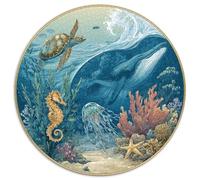 Premium 1000 Piece Jigsaw Puzzles for Adults Ocean Secrets Stunning Underwater Landscape with Turtles Seashells And Sunken Treasures Durable Puzzle for Hours of Fun