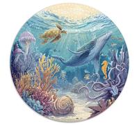 Premium 1000 Piece Jigsaw Puzzles for Adults Ocean Secrets Stunning Underwater Landscape with Turtles Seashells And Sunken Treasures Durable Puzzle for Hours of Fun