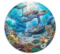Premium 1000 Piece Jigsaw Puzzles for Adults Ocean Secrets Stunning Underwater Scene with Marine Life Challenging Puzzle Game for Stress Relief And Family Fun