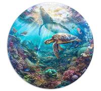 Premium 1000 Piece Jigsaw Puzzles for Adults Ocean Secrets Stunning Underwater Scene with Marine Life Challenging Puzzle Game for Stress Relief And Family Fun