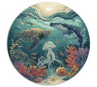 Premium 1000 Piece Jigsaw Puzzles for Adults Ocean Secrets Stunning Underwater Scene with Marine Life Challenging Puzzle Game for Stress Relief And Family Fun