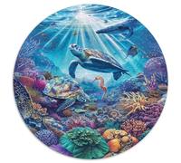 Premium 1000 Piece Jigsaw Puzzles for Adults Ocean Secrets Stunning Underwater Scene with Marine Life Challenging Puzzle Game for Stress Relief And Family Fun