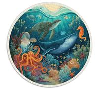 Premium 1000 Piece Jigsaw Puzzles for Adults Ocean Secrets Stunning Underwater Scene with Marine Life Challenging Puzzle Game for Stress Relief And Family Fun
