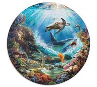 Premium 1000 Piece Jigsaw Puzzles for Adults Ocean Secrets Stunning Underwater Scene with Marine Life Challenging Puzzle Game for Stress Relief And Family Fun