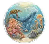 Premium 1000 Piece Jigsaw Puzzles for Adults Ocean Secrets Stunning Underwater Scene with Marine Life Challenging Puzzle Game for Stress Relief And Family Fun