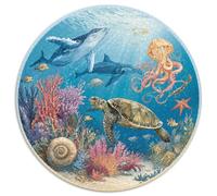 Premium 1000 Piece Jigsaw Puzzles for Adults Ocean Secrets Stunning Underwater Scene with Marine Life Challenging Puzzle Game for Stress Relief And Family Fun