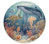 Premium 1000 Piece Jigsaw Puzzles for Adults Ocean Secrets Stunning Underwater Scene with Marine Life Challenging Puzzle Game for Stress Relief And Family Fun