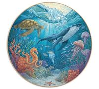 Premium 1000 Piece Jigsaw Puzzles for Adults Ocean Secrets Stunning Underwater Scene with Marine Life Challenging Puzzle Game for Stress Relief And Family Fun