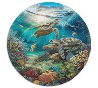 Premium 1000 Piece Jigsaw Puzzles for Adults Ocean Secrets Stunning Underwater Scene with Marine Life Challenging Puzzle Game for Stress Relief And Family Fun