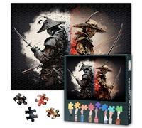 Premium 1000 Piece Puzzle for Adults - Two Samurai Artwork | Middle Ages Samurai Challenging Jigsaw Puzzles for Adults Gift for Puzzle Enthusiasts 27.5" x 19.6"/70 * 50cm