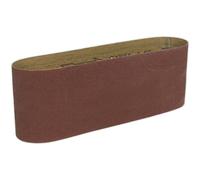 PREMIUM 100mm x 610mm Sanding Belt - 80 Grit Aluminium Oxide Cloth Backed Loop