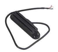 Premium 11k Dual Hot Rail Humbucker Pickup with Ceramic Magnet for Electrogitars, Noise -reducing Double Rod Collection (Black black track)
