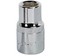 Premium 11mm Forged Steel Drive Socket - 1/2" Square Drive With Polished Chrome Finish