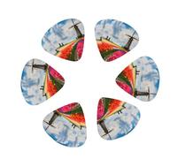 Premium 12-Piece Guitar Picks Set with Storage Case - 3 Thicknesses (0.46mm/0.71mm/0.96mm) for Guitar & Ukulele - ABS Material with Smooth Edges & Clear Printing