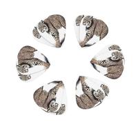 Premium 12-Piece Guitar Picks Set with Storage Case - 3 Thicknesses (0.46mm/0.71mm/0.96mm) for Guitar & Ukulele - ABS Material with Smooth Edges & Clear Printing