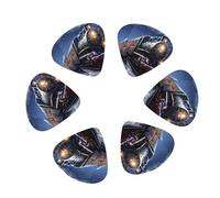 Premium 12-Piece Guitar Picks Set with Storage Case - 3 Thicknesses (0.46mm/0.71mm/0.96mm) for Guitar & Ukulele - ABS Material with Smooth Edges & Clear Printing