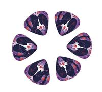 Premium 12-Piece Guitar Picks Set with Storage Case - 3 Thicknesses (0.46mm/0.71mm/0.96mm) for Guitar & Ukulele - ABS Material with Smooth Edges & Clear Printing