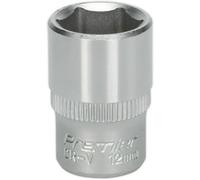 Premium 12mm Forged Steel Drive Socket - 1/4 Inch Square Drive With Chrome Vanadium Finish
