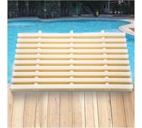 Premium 13.8in Pool Drain Grate Cover - Durable Beige Plastic Grating for Swimming Pool, Garden, Driveway Drainage, Sink Splice Grille, Overflow Solution, 1 Piece