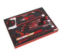Premium 13-Piece Hacksaw Hammers And Punch Set With Tool Tray For Workshop Excellence