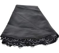 Premium 13ft Round Bouncing Mat Replacement - 80 Triangular Buckles Included - Black Cloth for Endless Outdoor Fun & Safe