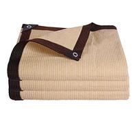 Premium 13x13ft Beige Sun Shade Cloth with Grommets - Durable Breathable Mesh Tarp for Garden Patio Pergola Greenhouse & Canopy - UV Protection Netting for Plant Coverage