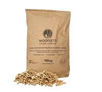 Premium 15kg Pizza Oven Wood Pellets - 100% Natural Fuel, High Heat & Quick-Light for Pizza Ovens, BBQ Grills & Smokers (Low Ash) with Topline Card