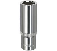 Premium 15mm Deep Drive Socket - 3/8" Chrome Vanadium Steel