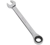 Premium 17mm Ratchet Combination Spanner - Chrome Vanadium Steel With 72 Tooth Mechanism