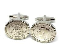 Premium 1940 Lucky sixpence cufflinks 85th birthday gifts for men cufflinks HT