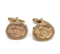 Premium 1943 Farthing cufflinks for a 82nd Birthday cufflinks RG