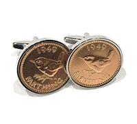 Premium 1944 Farthing cufflinks for a 81st Birthday cufflinks 1944 Premium Farthing Slv